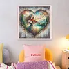 Girl Playing Violin-11CT Stamped Cross Stitch 40*40cm/15.75*15.75in tapestrymarket