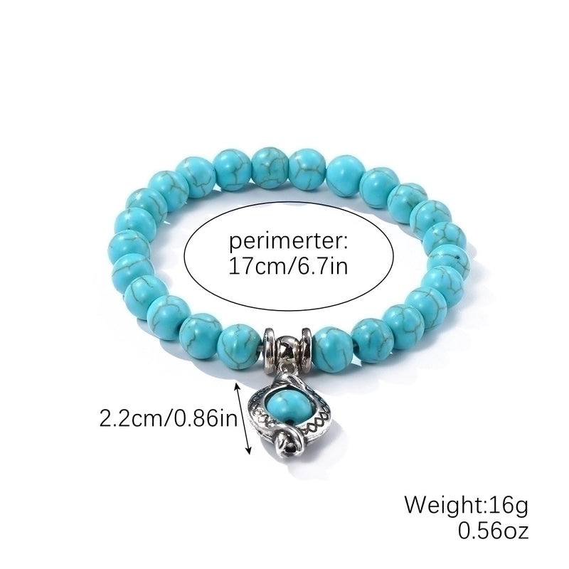 Fashion Starfish Butterfly Turquoise Beaded Women’s Bracelets 1 Piece