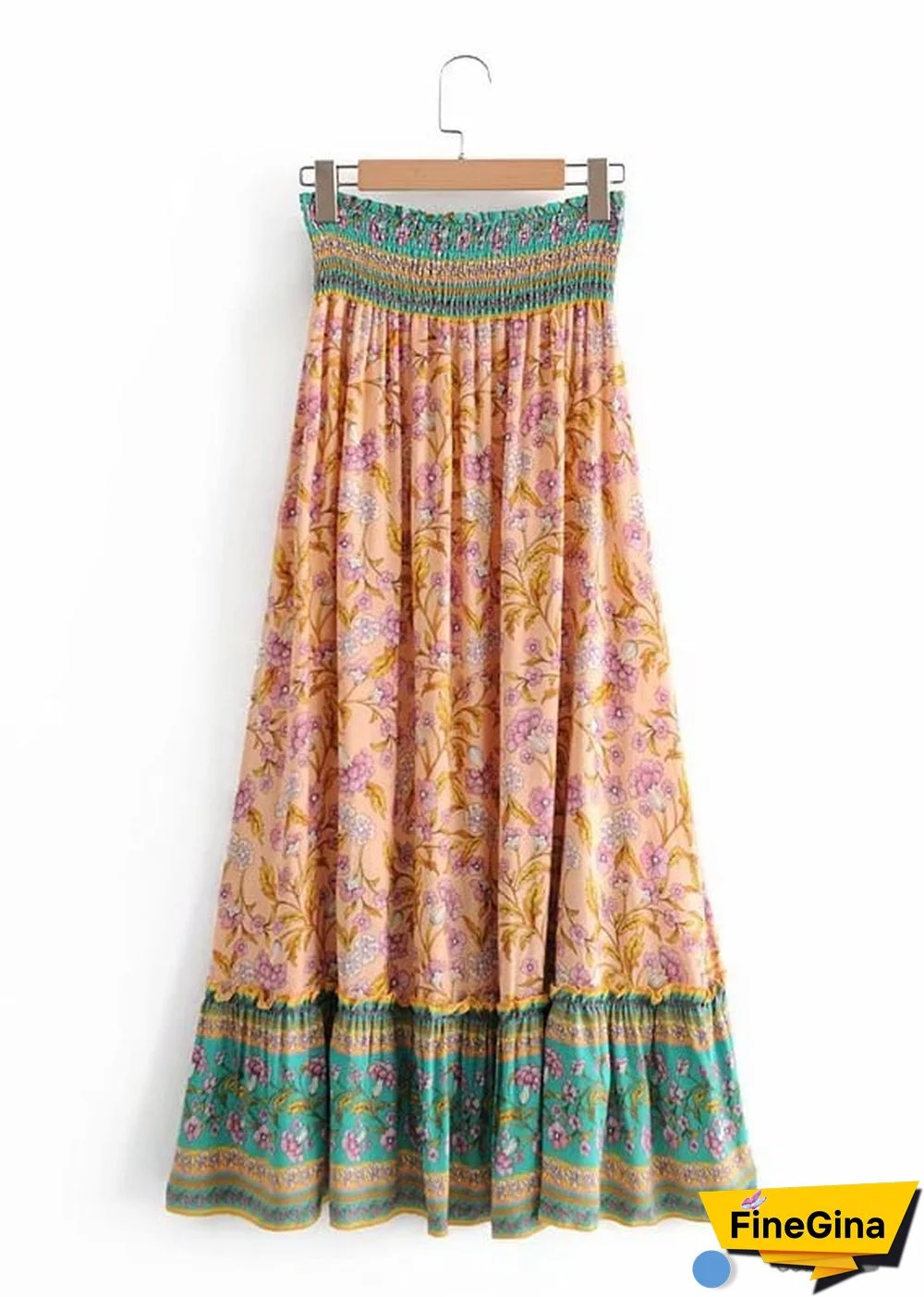Boho Skirts in Rose Pink Aurelia For Women