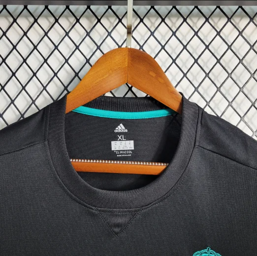 Retro 17/18 Real Madrid Third Away Long Sleeve Football Shirt Thai Quality