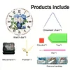 2D DIY Acrylic Vase Diamond Painting Clock Pendant w/ Clock Function Wall Decor