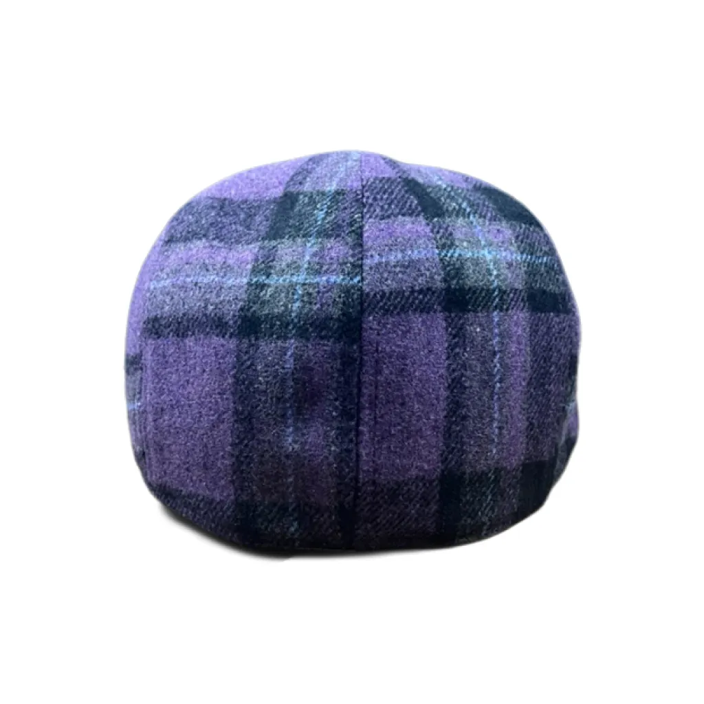 Hatsfashion-The Violet Rose Plaid Peaky   Cap - Purple Plaid