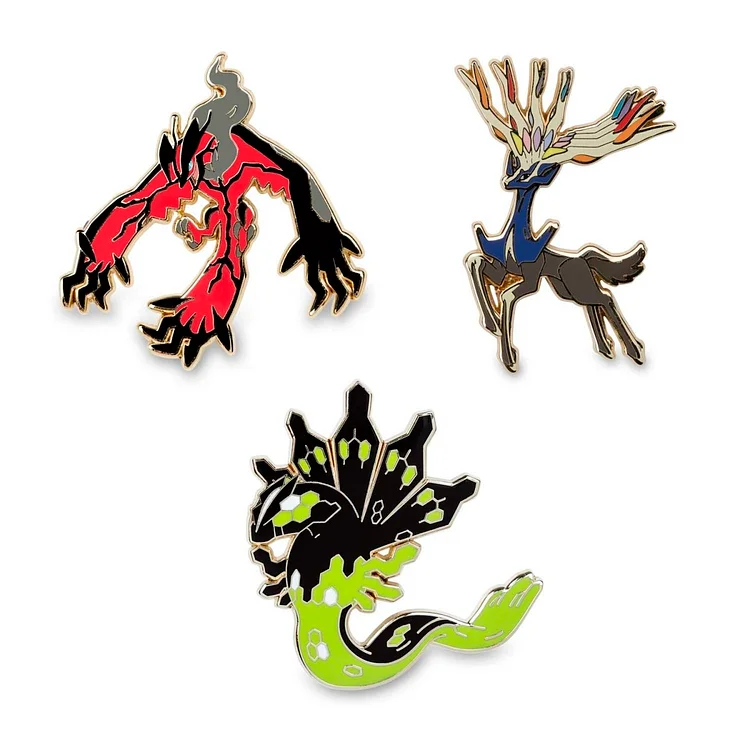 Xerneas, Yveltal & Zygarde Pokémon Pins (3-Pack)