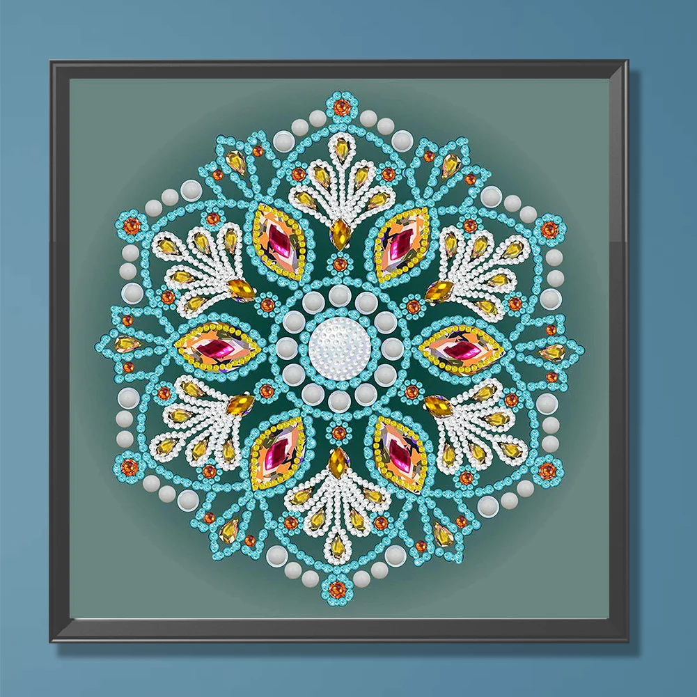 Diamond Painting - Partial Special Shaped Drill - Mandala(Canvas|30*30cm)