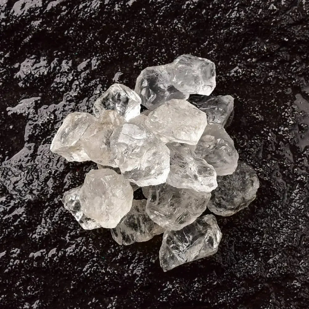 Clear quartz stone detail high transparency