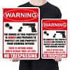 2pcs - Warning No Trespassing - Vintage Metal Signs(12*16Inch) - Warning