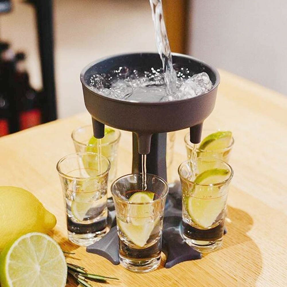 6 Shot Glass Dispenser and Holder