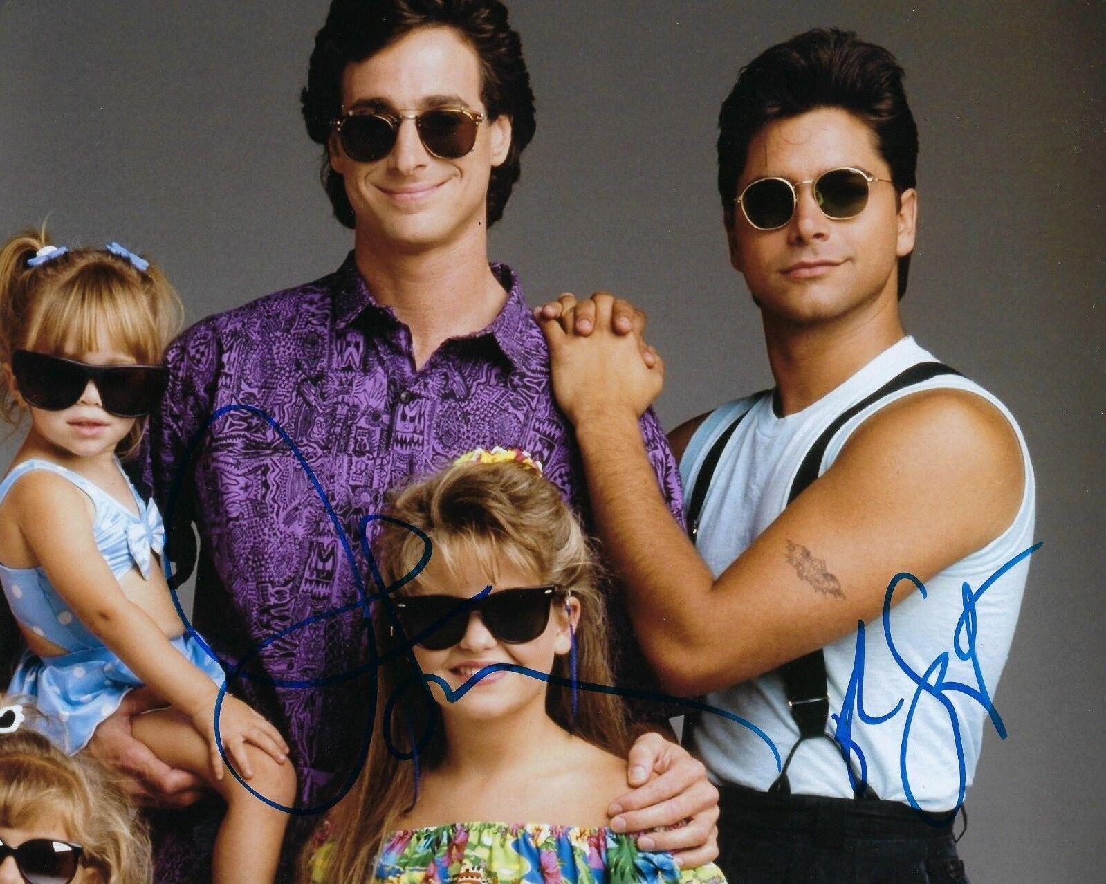 GFA Full House * BOB SAGET & JOHN STAMOS * Cast Signed 8x10 Photo Poster painting PROOF F1 COA