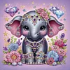 &Eacute;l&eacute;phant-Peinture au diamant sp&eacute;cial partiel-30*30cm