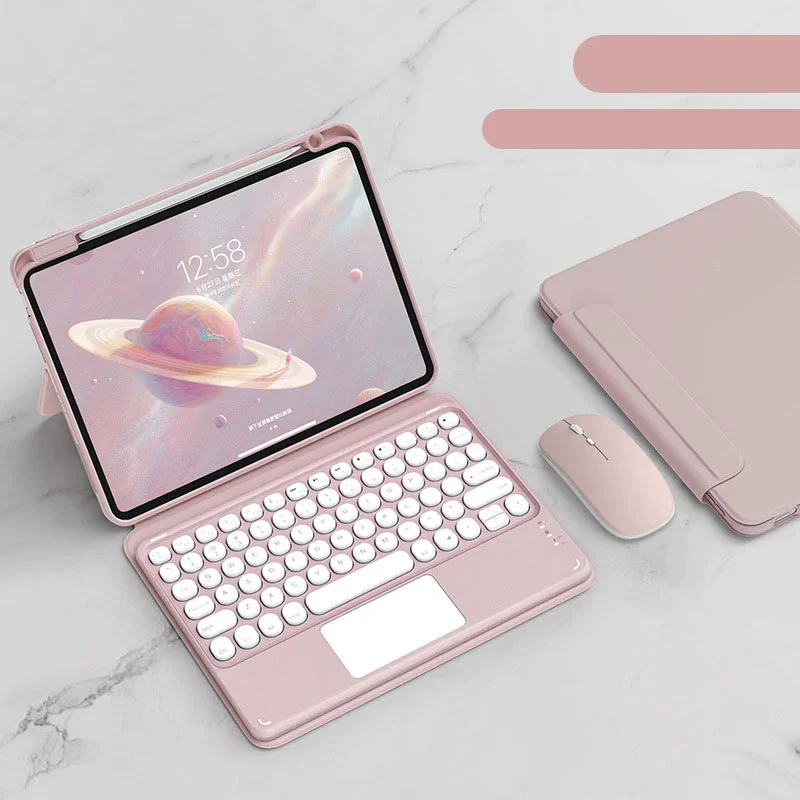 Integrated Protective Case For IPad Tablet Bluetooth Keyboard And Mouse