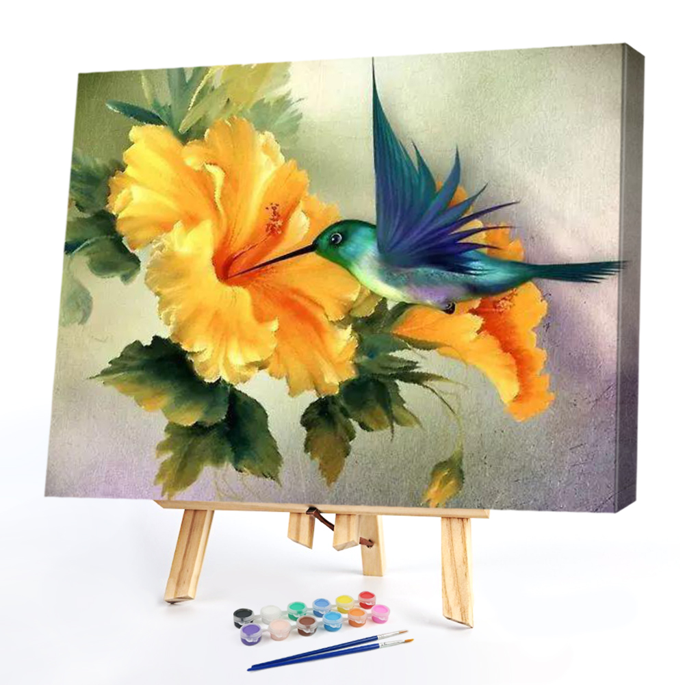 

50*40CM - Paint By Numbers - Bird Honey, 501 Original