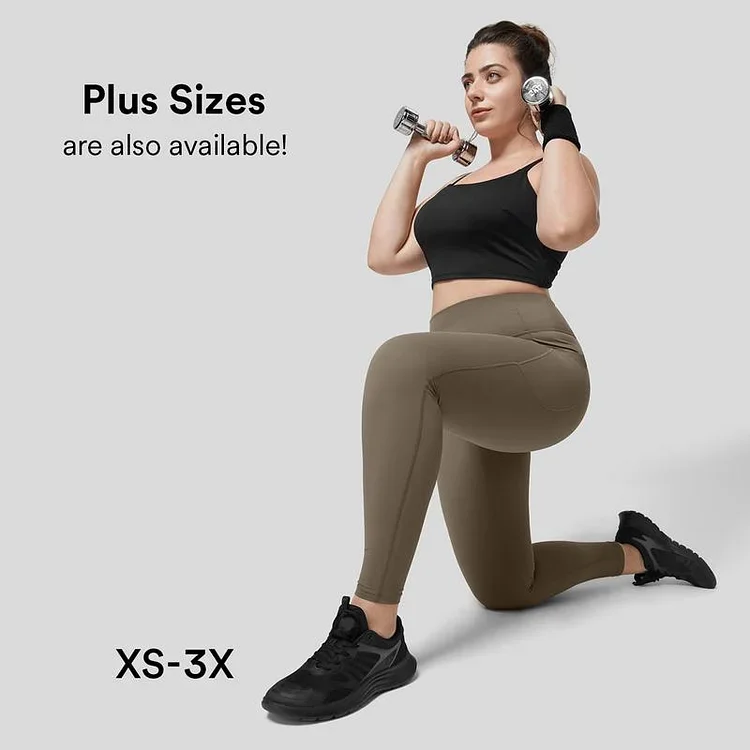 High Waisted Tummy Control Side Pocket Shaping Training Leggings