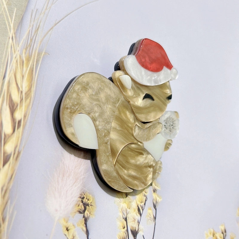 Cute Pin Squirrel Arylic Unisex Brooches