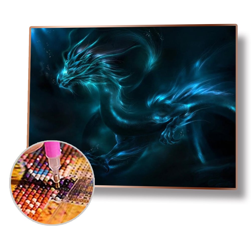 Abstract Dragon Bead - Full Round Diamond Painting 30x40cm