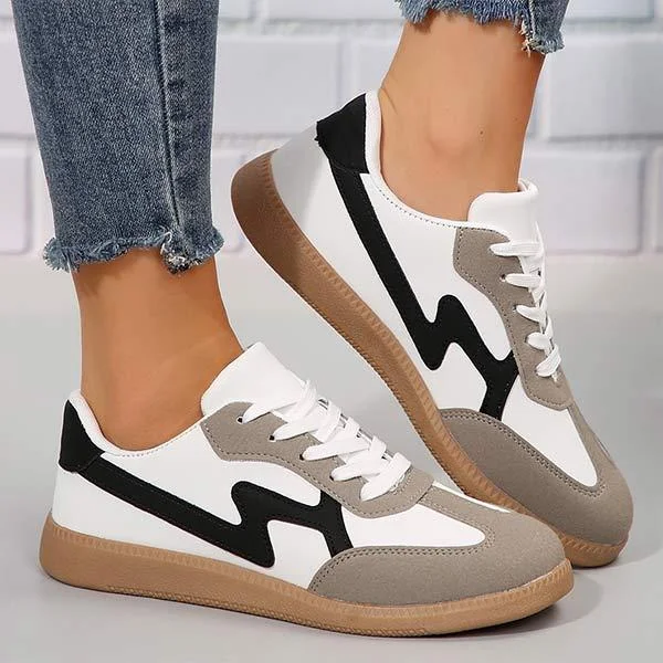 Orthopedic Women's Flat Casual Lace-Up Sneakers shopify Stunahome.com