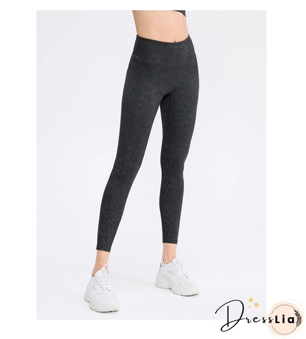 Print Women' Yoga Pants High Waist High Elastic Sport Leggings Gym Clothing Yoga Push Up Legging Running Workout Seamless Tights
