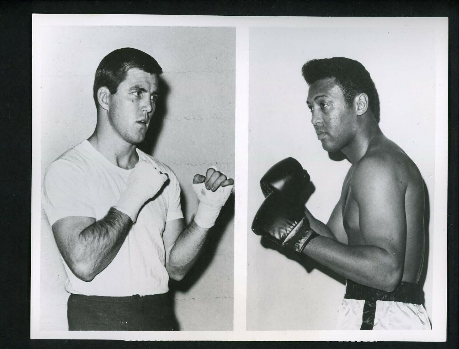 Jerry Quarry & Jimmy Ellis 1968 WBA title fight ABC Sports Type 1 Press Photo Poster painting