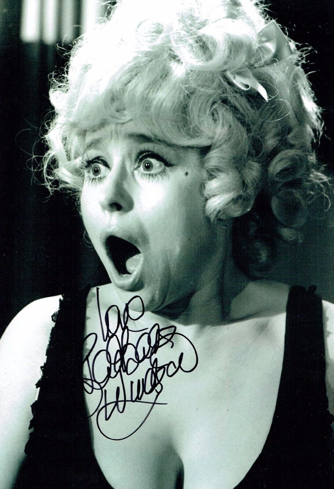Barbara WINDSOR Signed Autograph 12x8 Photo Poster painting 3 AFTAL COA Carry On Film Actress
