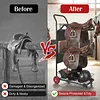 [US Local Warehouse] Rolling Horse Saddle Rack Cart with Storage Basket Saddle Pad Rack Stand 3 Tier Heavy Duty Horse Tack Organizer for Stable Storage Moving Transport Supplies