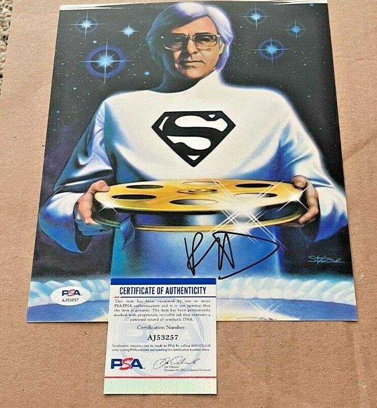 MOVIE DIRECTOR RICHARD DONNER SIGNED SUPERMAN 8X10 Photo Poster painting PSA CERTIFIED