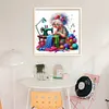 Sewing Old Lady-11CT Stamped Cross Stitch 40*40cm/15.75*15.75in tapestrymarket