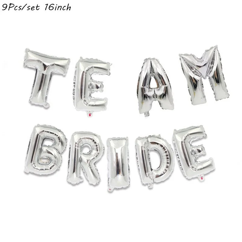Bride To Be Theme Foil Balloon Cupcake Topper Sash Bachelorette Party Diamond Ring Foil Balloon Wedding Decoration Supplies