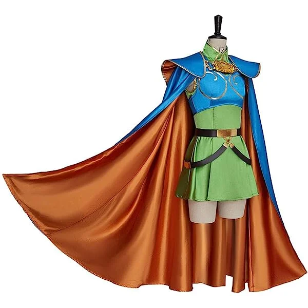 Record of Lodoss War Cosplay Deedlit Costume Womens Halloween Costume Full Set with Cloak