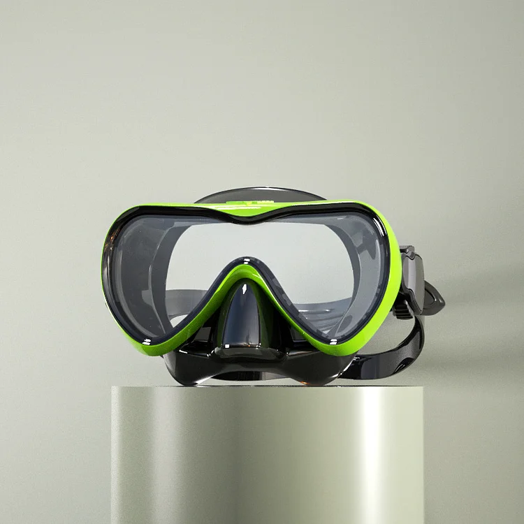 New diving goggles, two treasures of snorkeling, breathing tube set, large frame silicone surface mirror, snorkeling mask