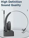 OY631 Wireless Call Center BT5.0 Noise Cancelling Headset with Microphone
