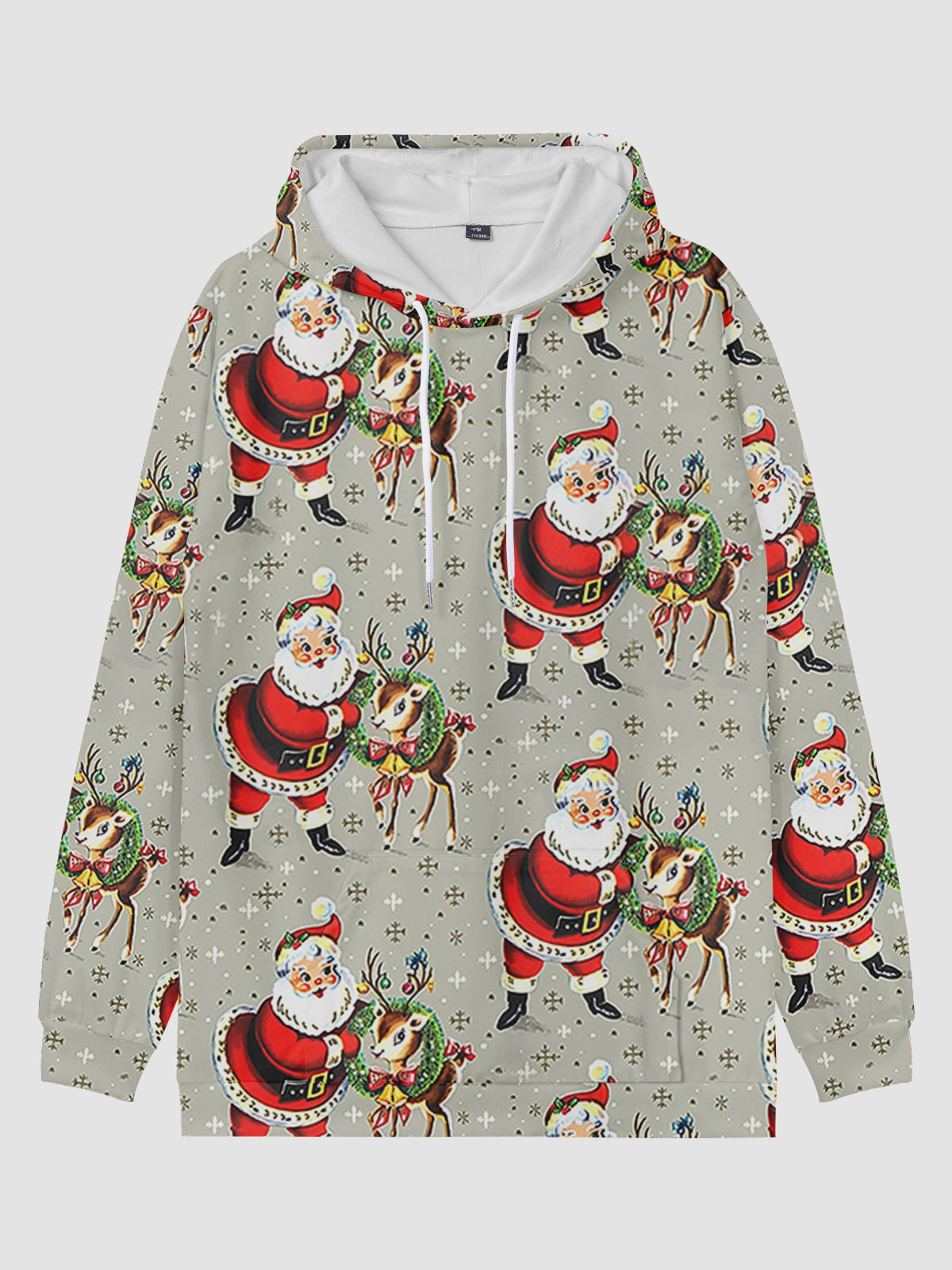 Men's Plus Size Casual Holiday Hoodie PLUSCLOTHESMAN