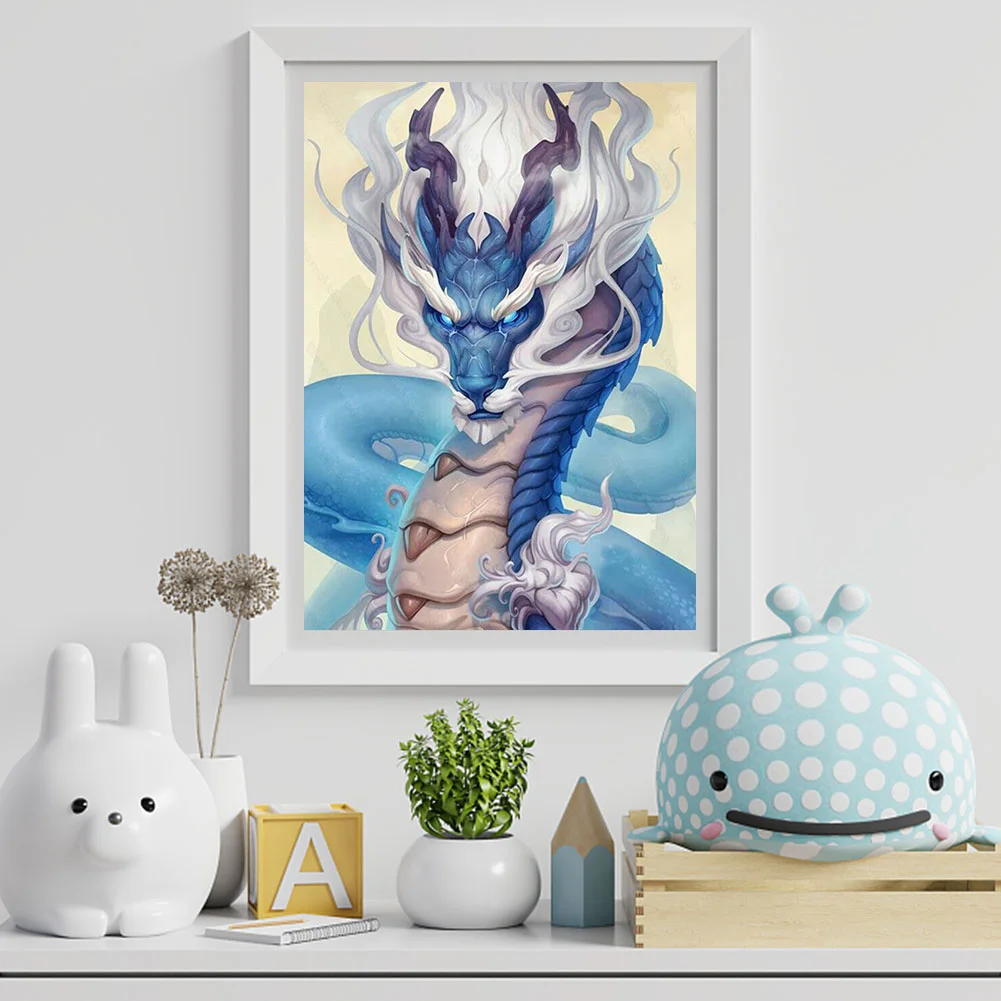 Full Round Diamond Painting 30*40cm - Dragon