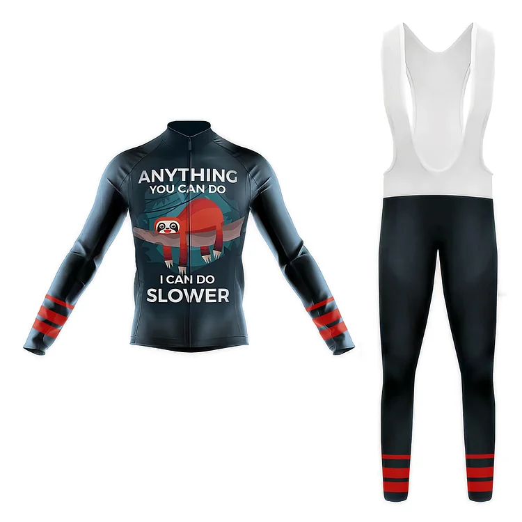 Sloth Can Do Slower Men's Long Sleeve Cycling Kit