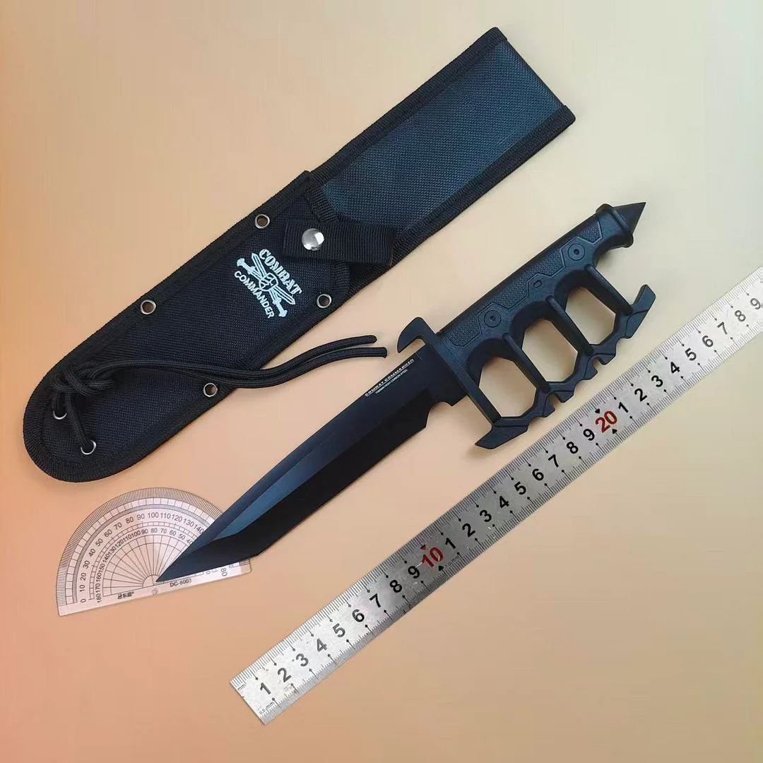 Outdoor keel trench knife, wilderness survival camping tool