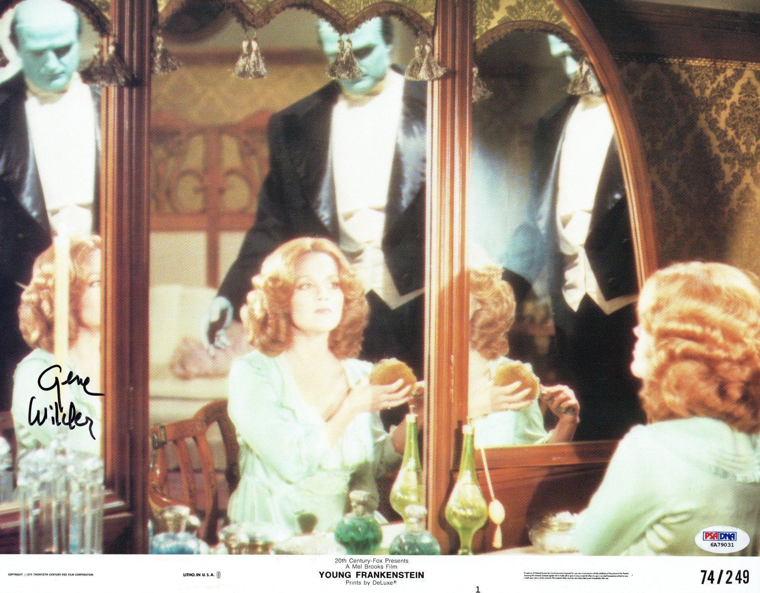 Gene Wilder Signed Young Frankenstein Autographed 11x14 Lobby Card PSA #6A79031