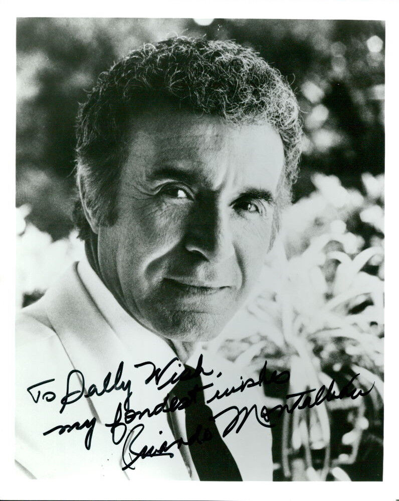 Ricardo Montalban (Vintage, Inscribed) signed Photo Poster painting COA