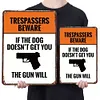 No trespassing warning - Metal Tin Signs(8*12Inch/12*16Inch)