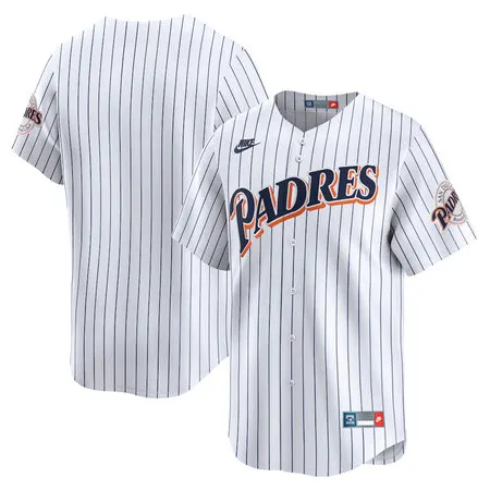 Youth San Diego Padres Nike White Cooperstown Collection Limited Jersey