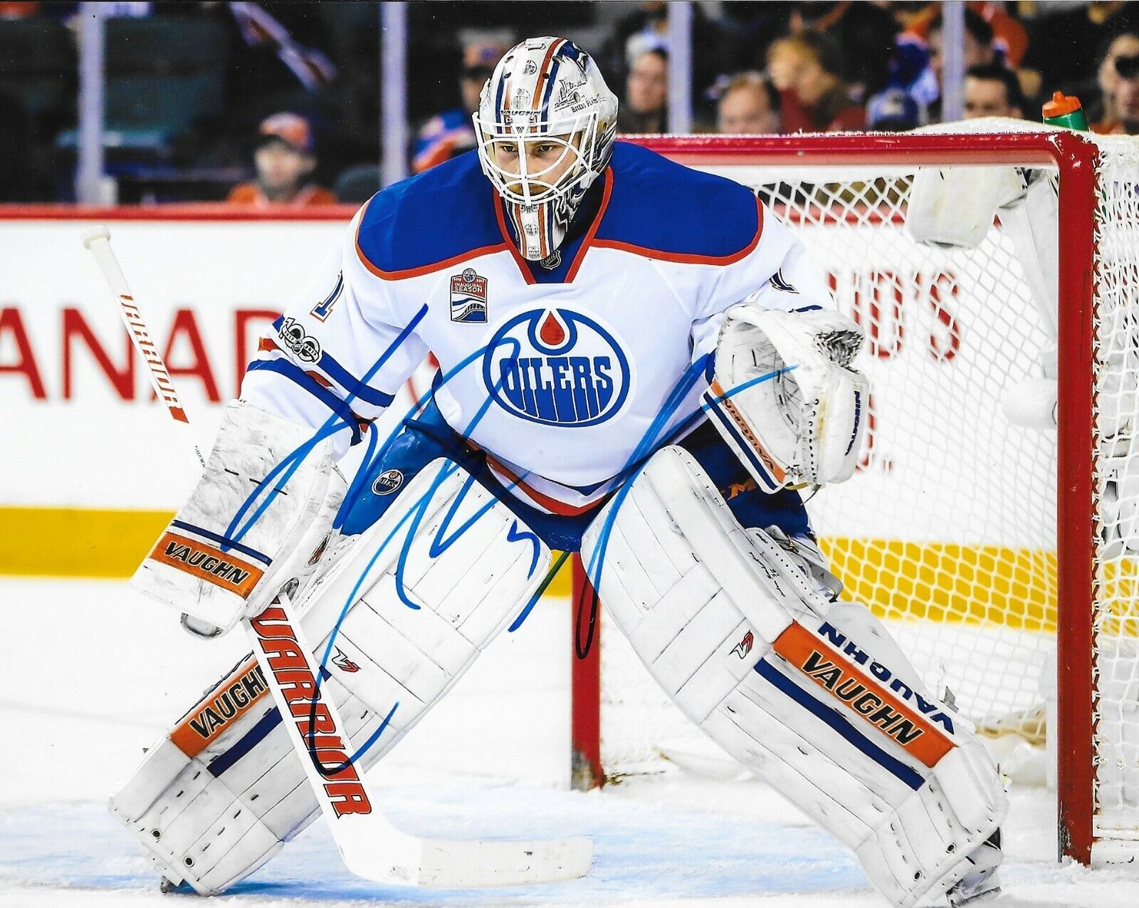 Laurent Brossoit signed Edmonton Oilers 8x10 Photo Poster painting autographed