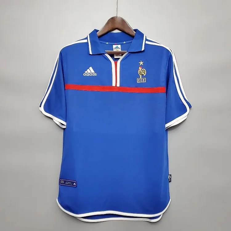 Retro 2000 France Home Football Jersey