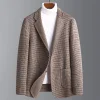 Men's Winter Double-sided Wool Houndstooth Blazer
