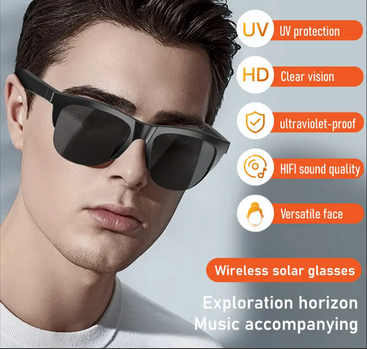 Inteligentne bezprzewodowe okulary przeciwsłoneczne Bluetooth