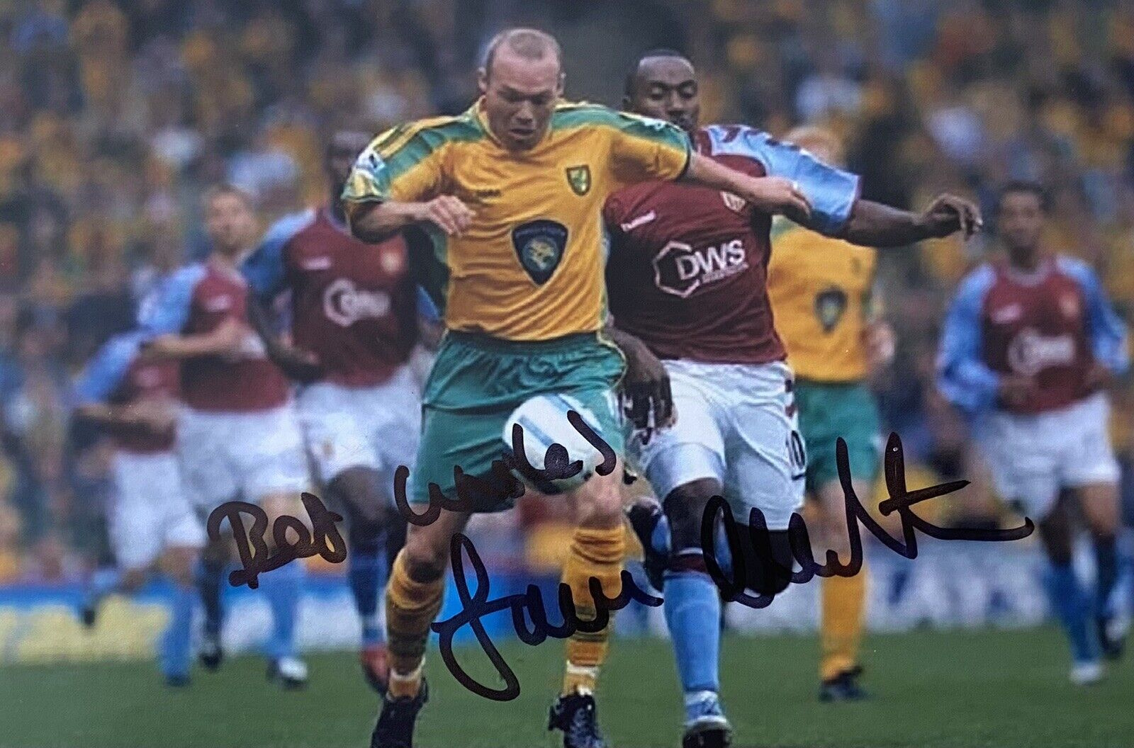 Simon Charlton Genuine Hand Signed Norwich City 6X4 Photo Poster painting