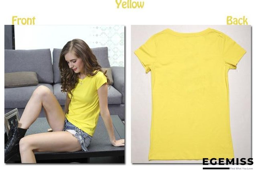 18 Colors S-3XL Plain T-Shirt Women Cotton Elastic Basic Casual Tops Short Sleeve T-shirt | EGEMISS