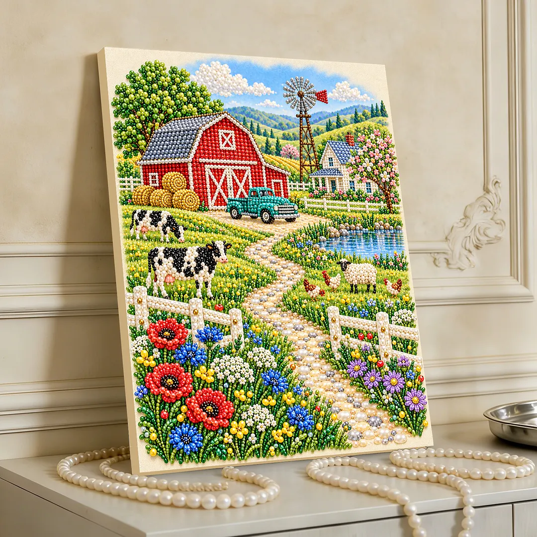 Pearl Painting Kit for Adults Farmhouse Decor 11.81x15.75in