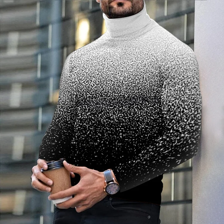 Men's Casual Turtleneck Long Sleeve Knitwear