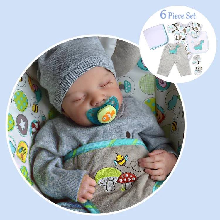 [Real Life Baby Boy Dolls] Reborn 20'' Real Lifelike Carley, Realistic Silicone Newborn Baby with "Heartbeat" and Coos -Creativegiftss® - [product_tag] RSAJ-Creativegiftss®