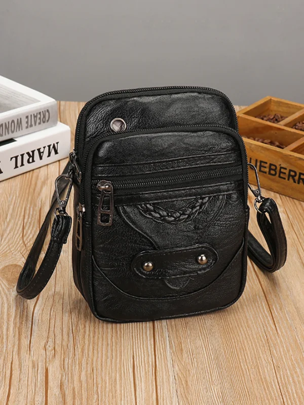 Vintage Braided Soft Leather Mini Bag