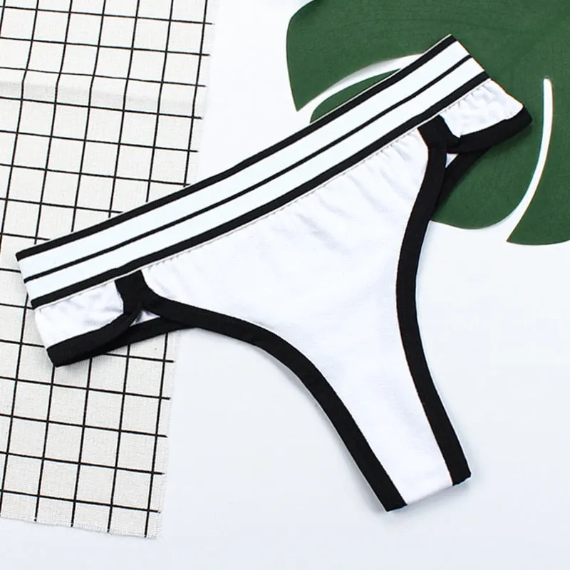 Women Sexy Thong Cotton G-String Underwear Female Plus Size Meet'r Cotton Panties Ladies Low-Rise Briefs Soft Lingerie Pantys