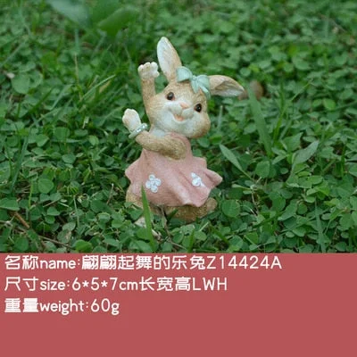 Everyday Collection cute Easter rabbit Desk decoration fairy garden bunny animal figurine home decor Valentine's Day gift