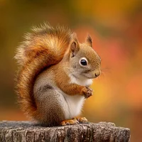 Squirrel with Acorn - Diamond Painting